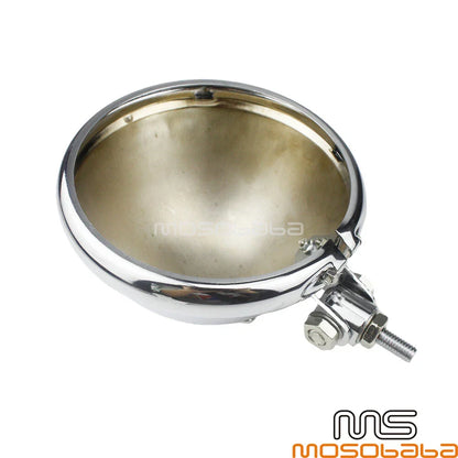5.75" Chrome LED Headlight Housing for Harley Chopper Bobber