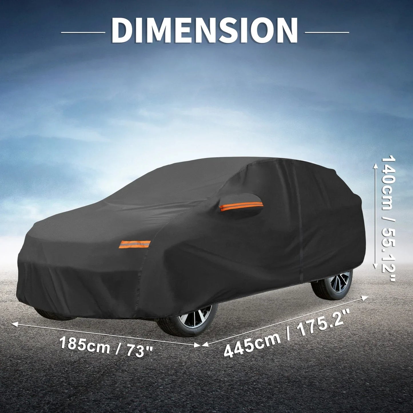 Waterproof Aluminum Film Car Cover for Hyundai Kona (2018-2023)