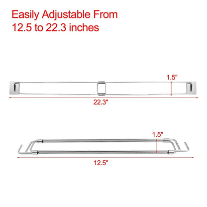 RV Adjustable Bars Tension-Style Stainless Steel Rods for Food
