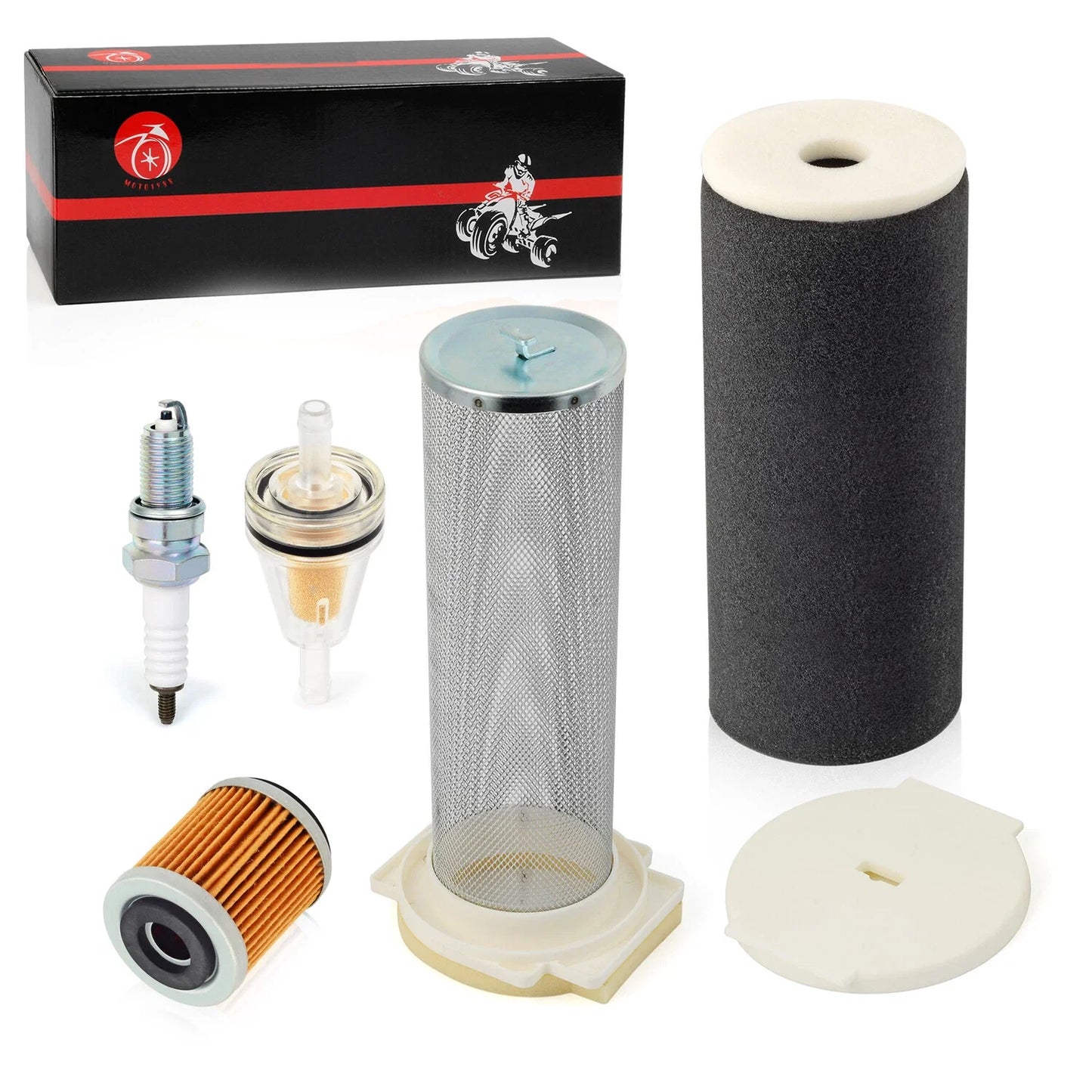 Air Filter with Guide End Cap for Yamaha Warrior Wolverine YFM350 (1995–2004)