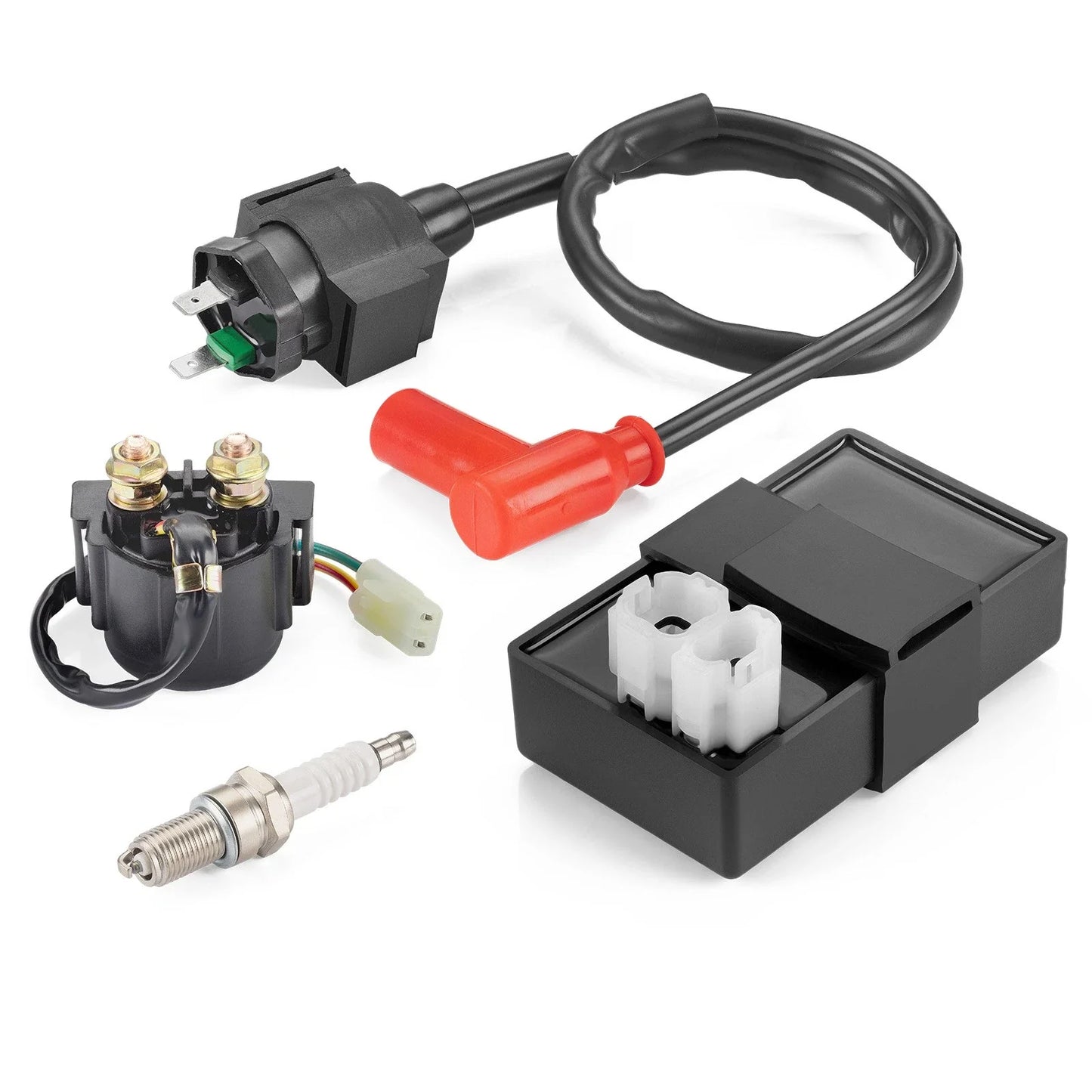 Ignition Coil & CDI & Relay & Spark Plug for Honda Foreman TRX 400 FW