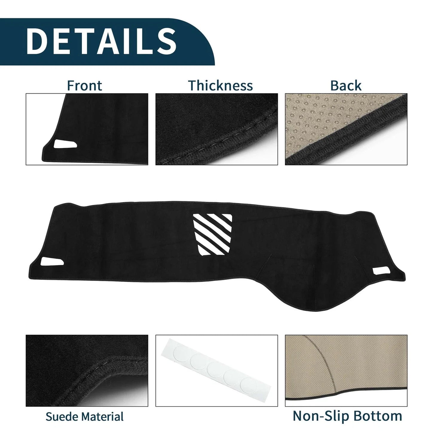 Dash Cover Mat for BMW 5 Series F10 F11 Sun Protector Pad Black