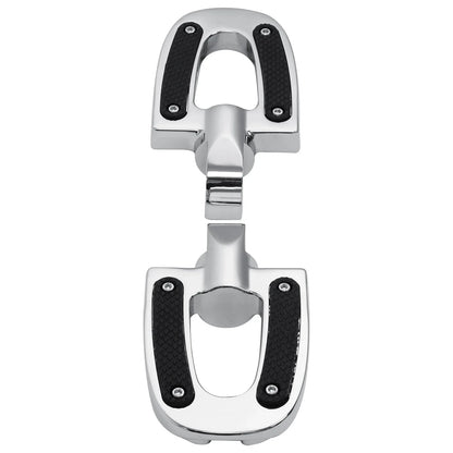 Chrome Passenger Footpeg Pegs for Harley Softail Fat Boy Low Rider (2018-2025)