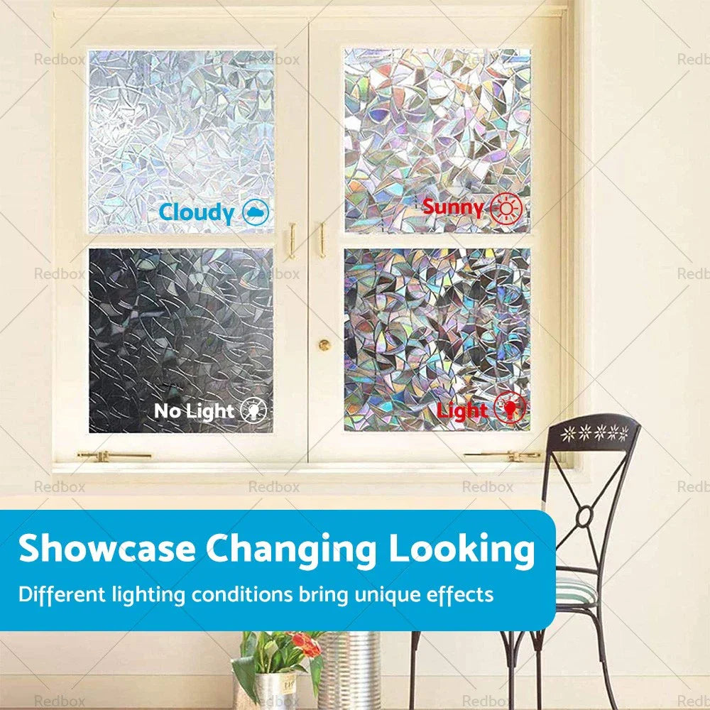 Floral Print Anti-UV PVC Vinyl Window Film for Eco-Friendly Users