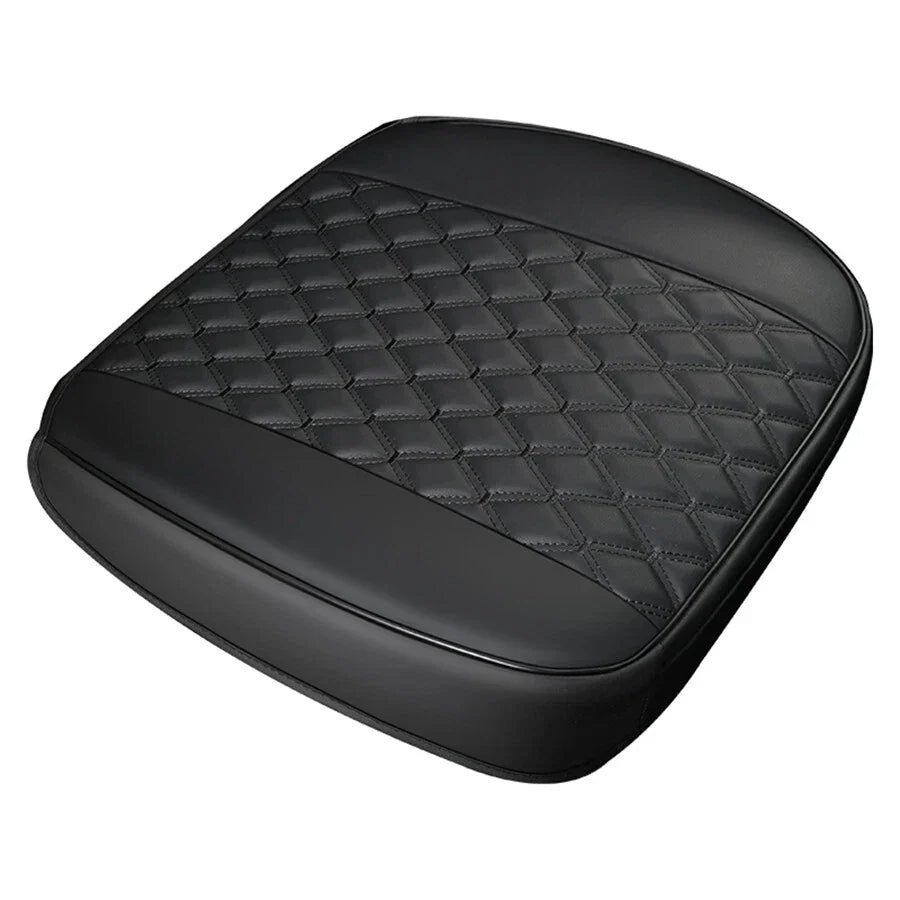 Black PU Leather Front Seat Cover Cushion for Car SUV (Universal)