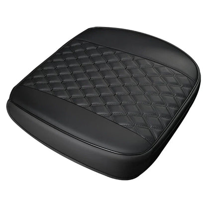 Black PU Leather Front Seat Cover Cushion for Car SUV (Universal)