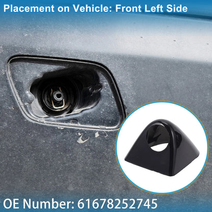 Front Left Washer Nozzle Cover Cap for BMW X5 (2000-2003) Black
