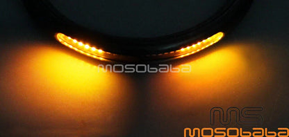 1'' Rear Seat Hoop for Cafe Racer Style Motorcycle w/ LED Brake Light