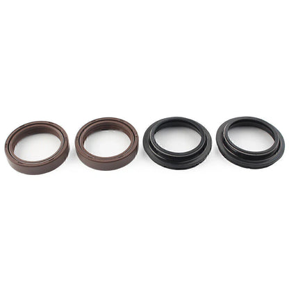 4 x Brown 41X54MM Motor Front Fork Damper Shock Absorber Oil Seal for Car