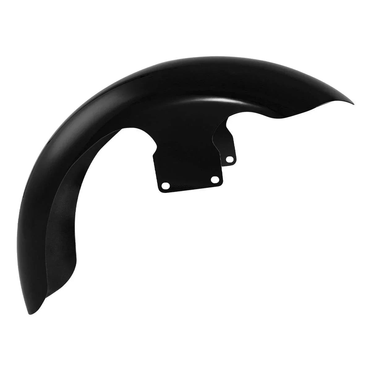26" Wheel Wrap Unpainted Black Front Fender for Harley Touring Street Glide (2014-2023)