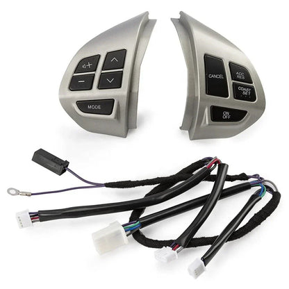 Steering Wheel Switch Buttons Silver for Mitsubishi Outlander (2003-2023)
