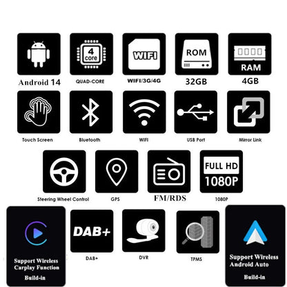 7'' Carplay Stereo Radio GPS Navigation for 2004-2008 Ford F150