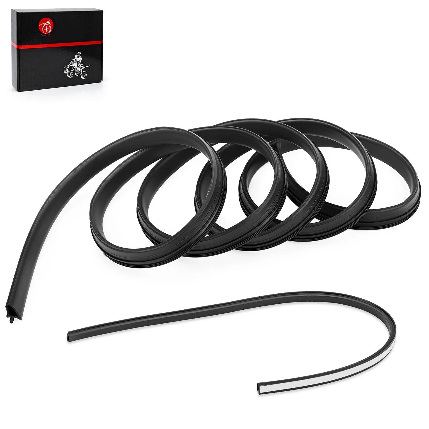 Black Door Seal Kit for Polaris Ranger Crew XP 1000 NorthStar (2019–2024)