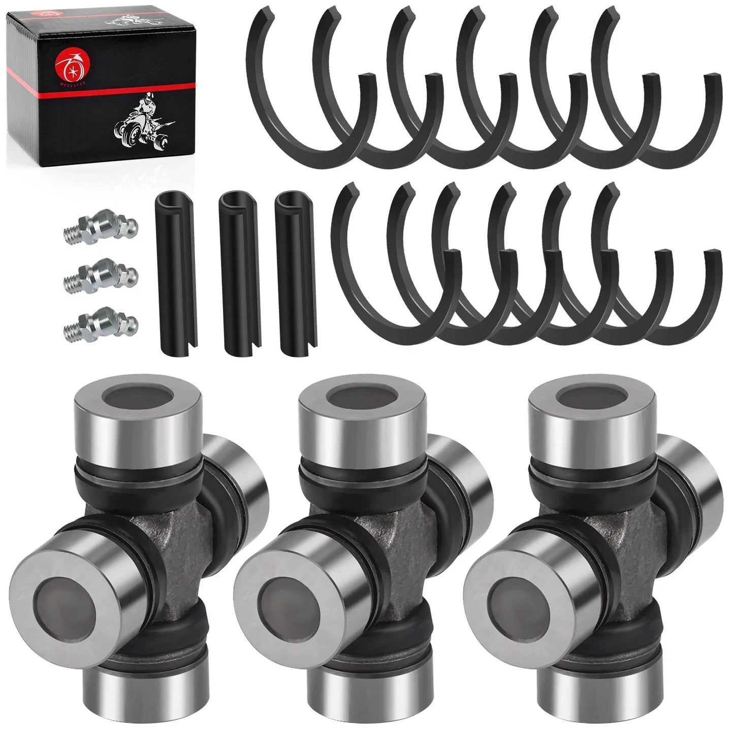3xFront U-Joint Prop Shaft for Polaris Ranger Crew 570 800 900 1000 (2009–2014)