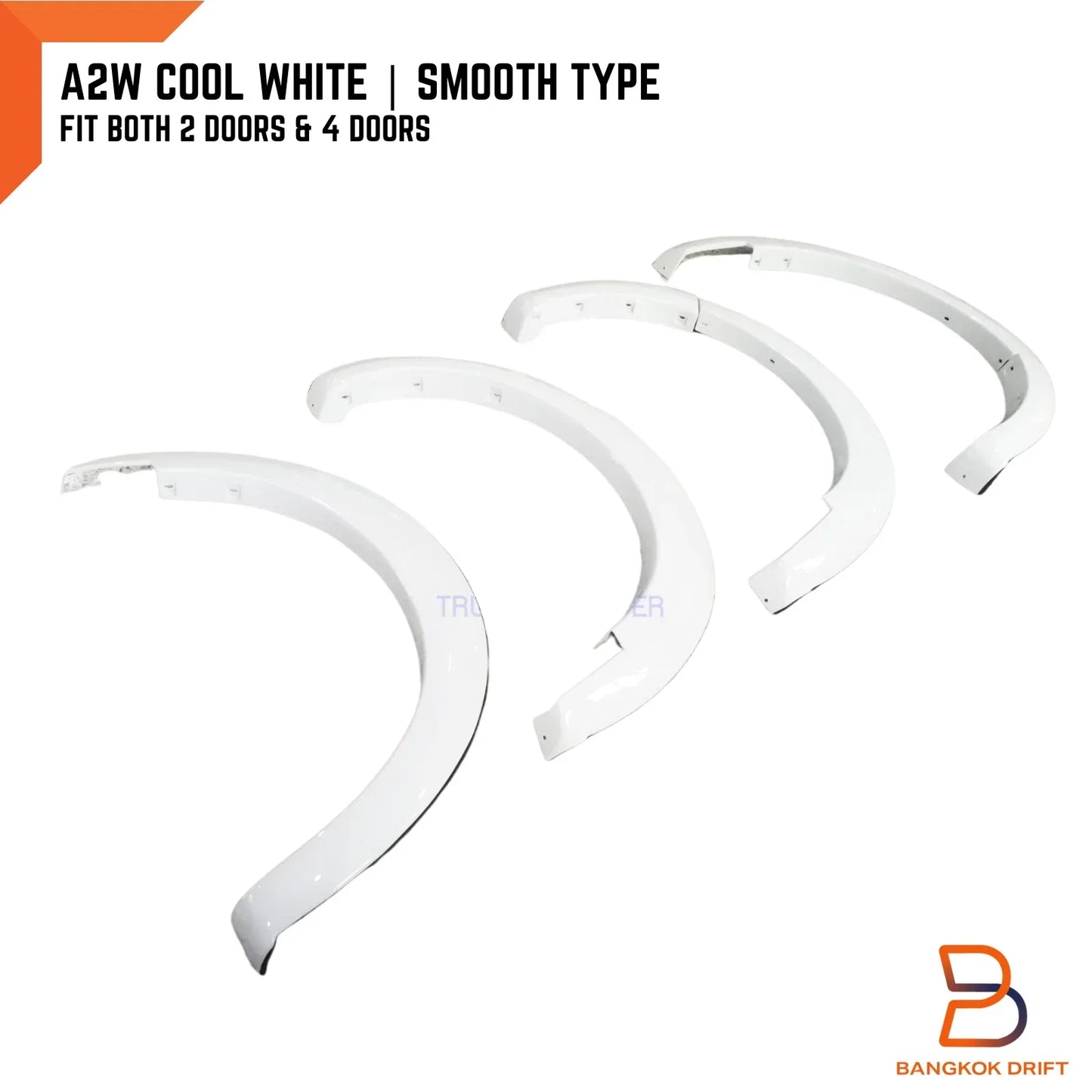 A2W Cool White Fender Flares for Mazda BT-50 Ute (2012-2018)