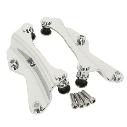Chrome Sissy Bar Luggage Rack Docking Hardware for Harley Touring (2014-2025)