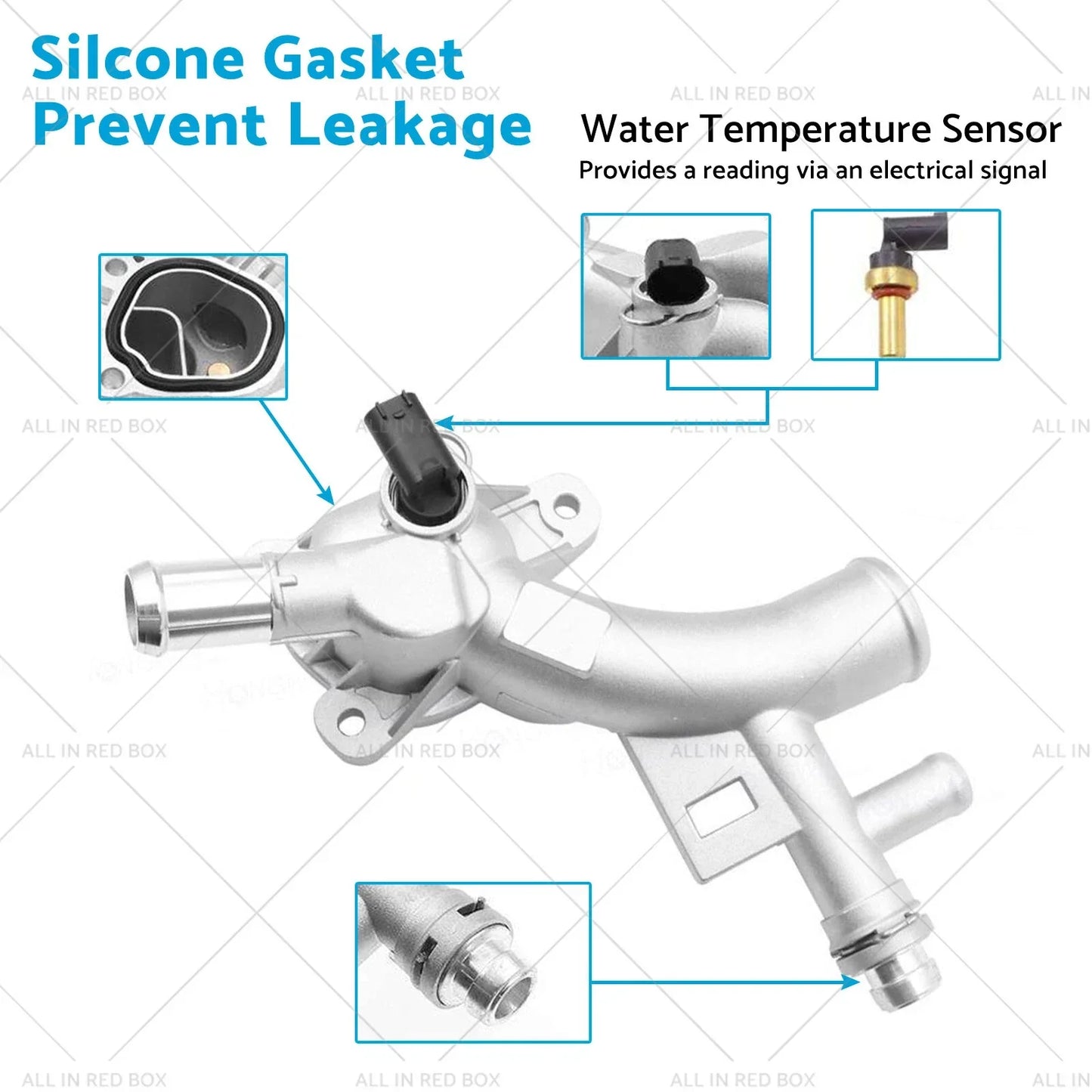 Aluminum Water Outlet Thermostat Housing for Chevy Cruze (2011-2018)
