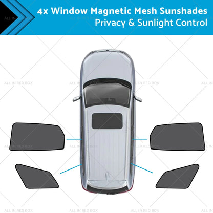 Triangular Rear Window Magnetic Mesh Sunshades for Kia Sportage (2021-2024)