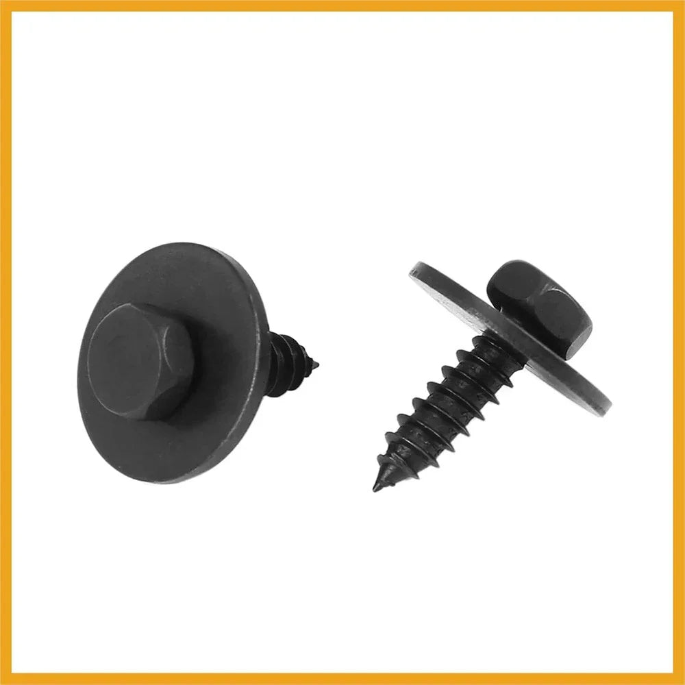 10 Pcs Wheel Arch Trim Hex Head Screws for BMW X5 X6 E46 E60 E90