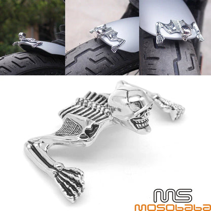 Skull Skeleton Ornament for Harley Chopper Headlight Visor (All Years)