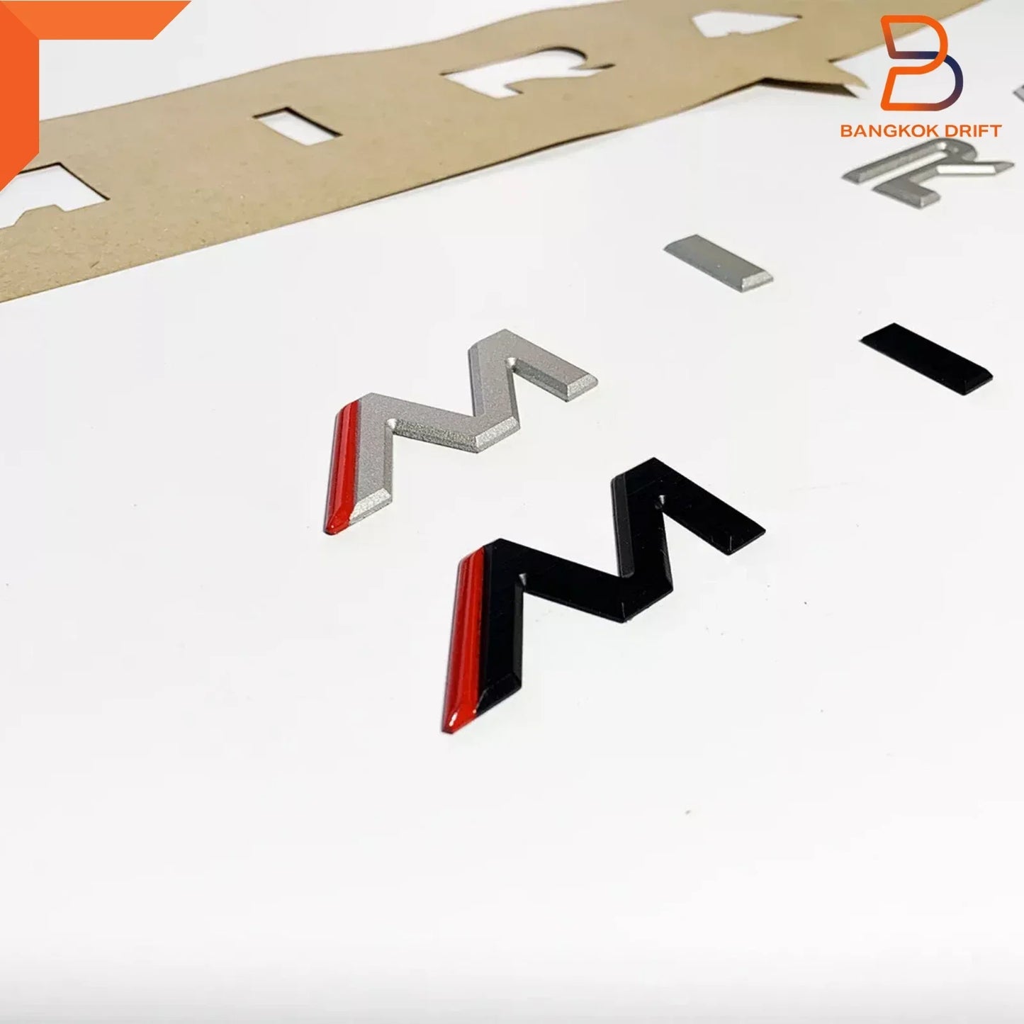 3D Acrylic Logo Emblem Badge for Mitsubishi Silver Mirage