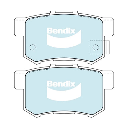 GCT Rear Disc Brake Pads Set for Honda Odyssey (1995-2013)