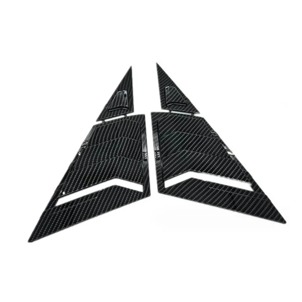 Carbon Fiber Black Front Window Scoop Louver Cover for Honda Civic (2012-2015)