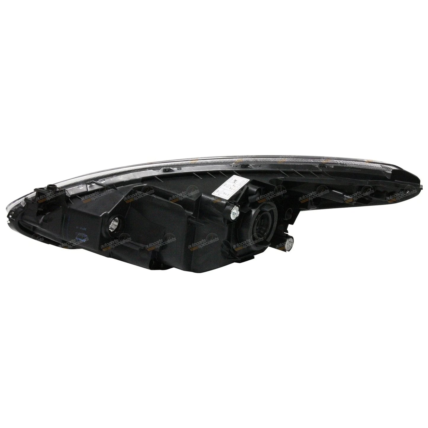 LH+RH  Black Headlights for Mazda 2 (2007 - 2014)