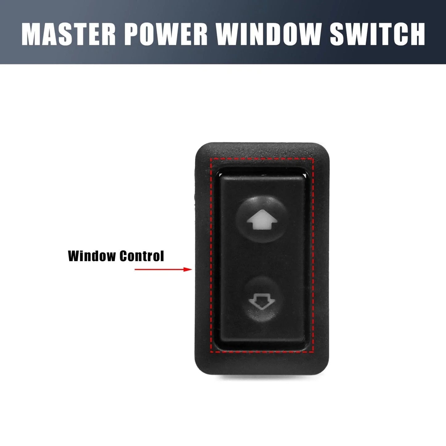 6-Pin Black Power Window Button Switch for BMW