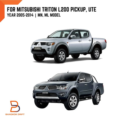 4 x Chrome Door Handle Cover Inserts for Mitsubishi Triton Ute (2005-2015)