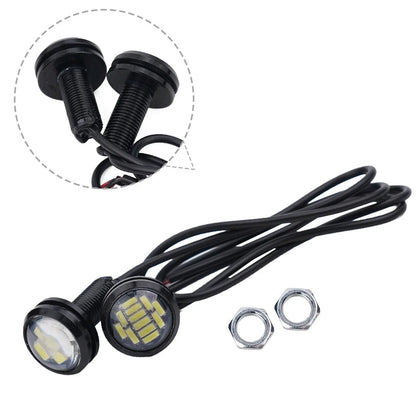 2pcs / Car LED White Reverse Backup Lamps Auto Daytime Running Light 12V