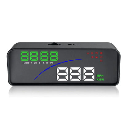3.6" Car HUD HD Head Up Display OBDII OBD2 Smart Digital Meter for P9