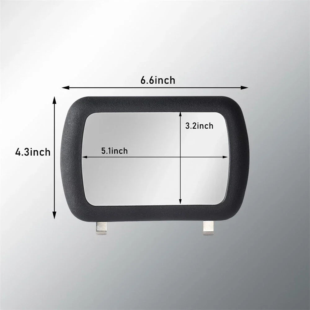 Clip-on Sun Visor Vanity Mirror for Universal Car (1PCS)