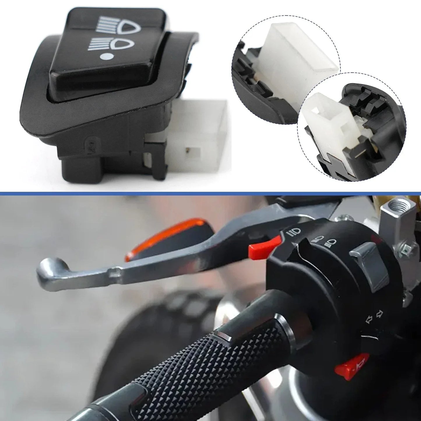 Motorcycle Switch / 1 x / Low Beam for REVO VEWA110 Scooter