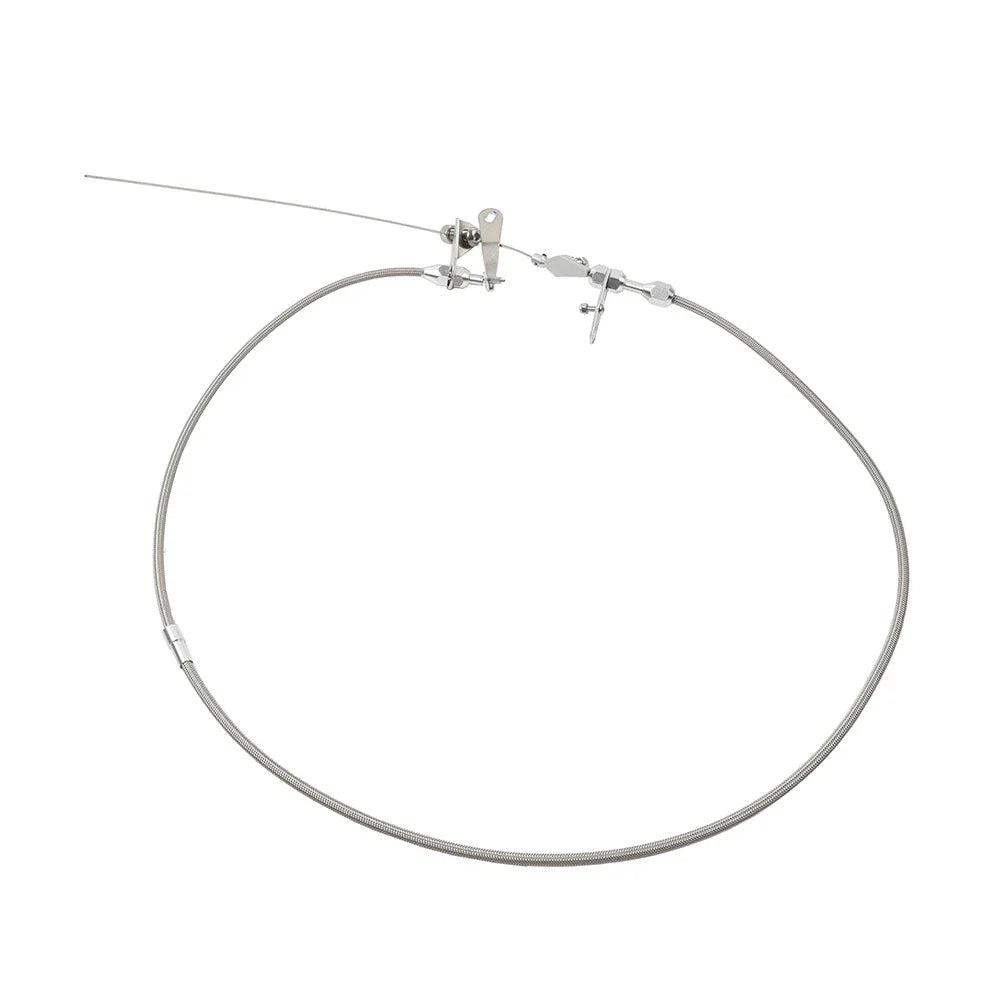 Stainless Steel Braided Kick Down Detent Cable for Ford C6 Transmission