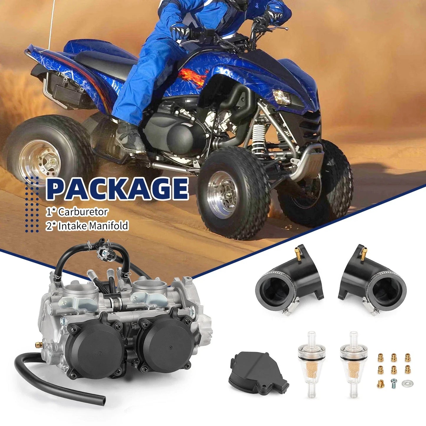 Carburetor Carb w/ Intake Manifold for Kawasaki KFX700 (2004–2011)