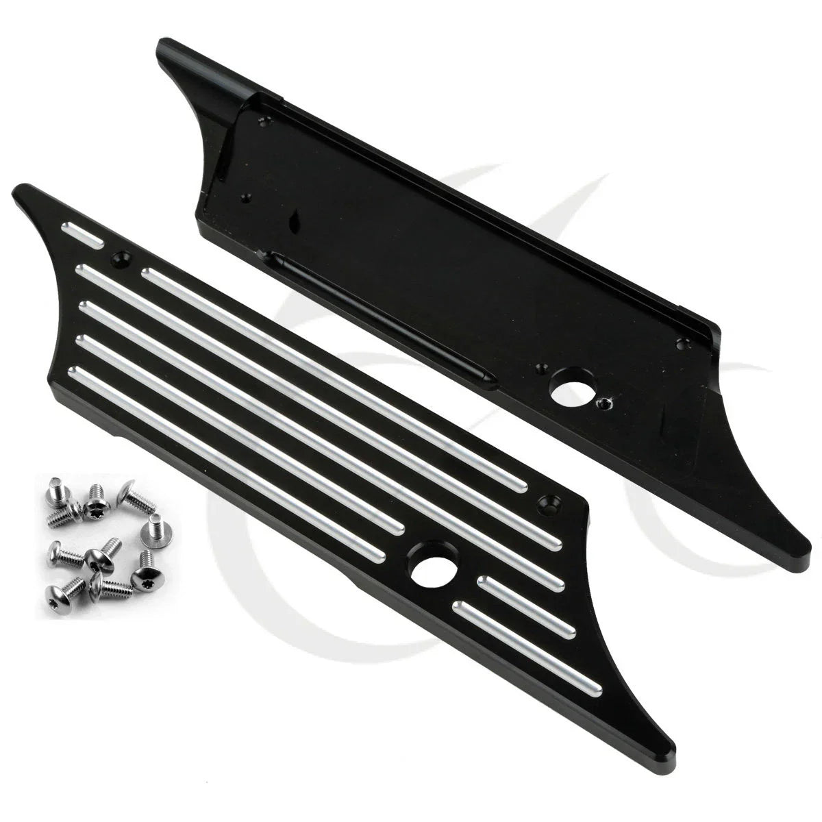 Black Saddlebag Latch Covers for Harley Street Electra Glide (1993-2013)