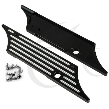 Black Saddlebag Latch Covers for Harley Street Electra Glide (1993-2013)