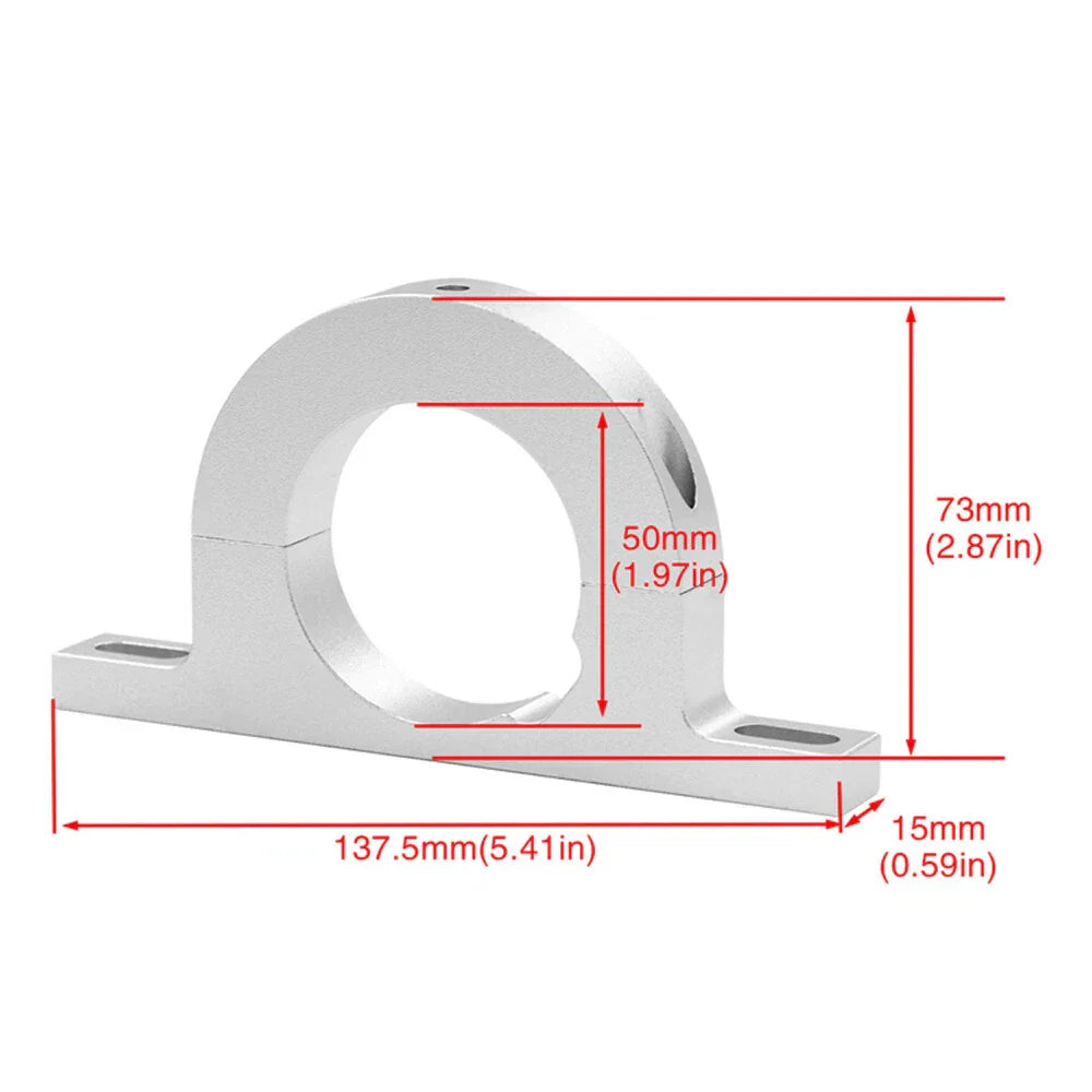 2" Billet Universal Steering Column Keyed Mount for Ford GM Chevy