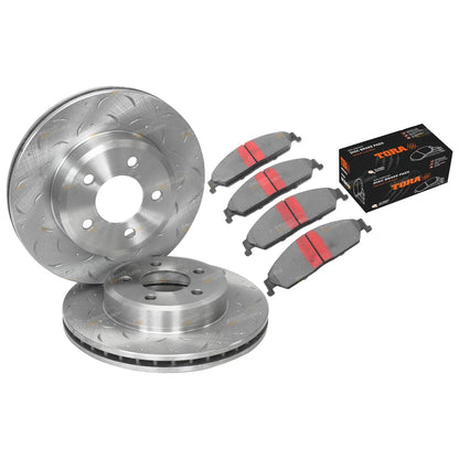 Front Disc Rotors + Brake Pads for Falcon BA BF FG XT (2002 - 2012)