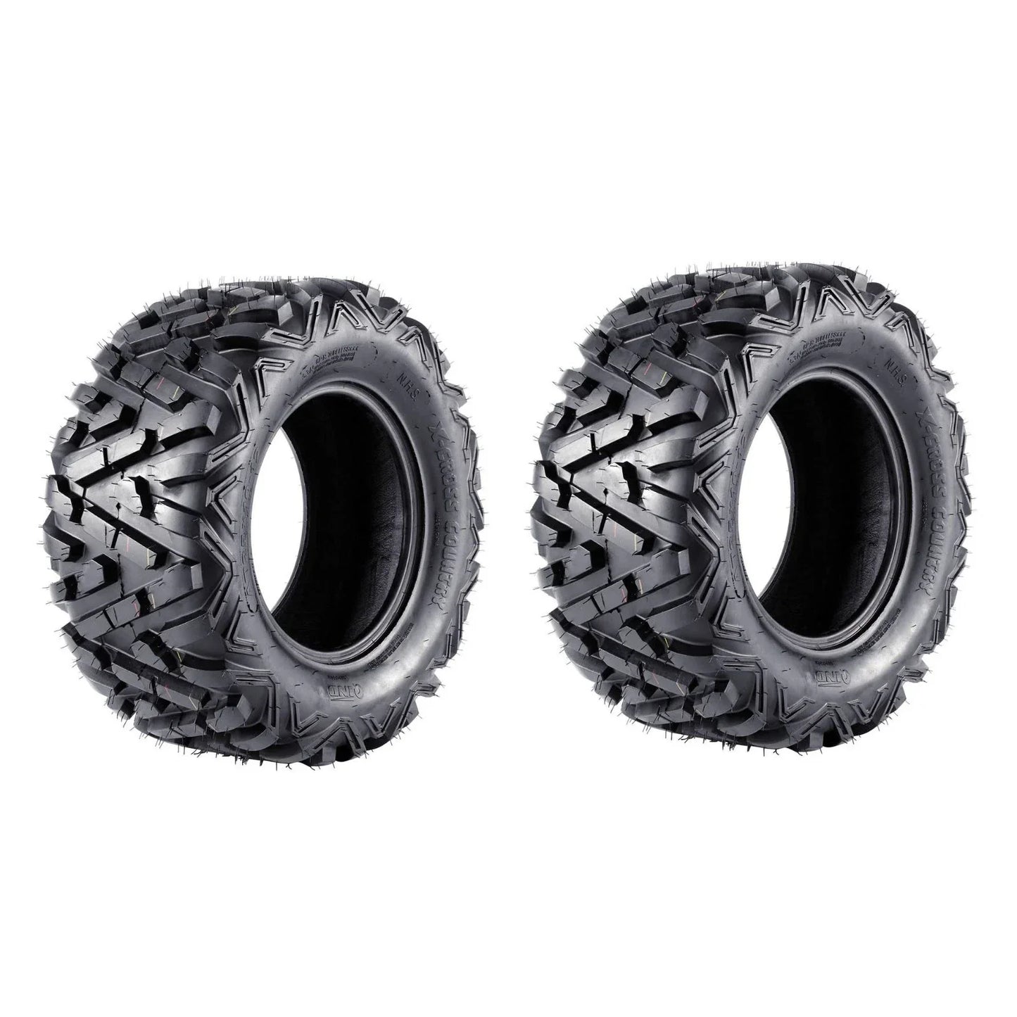 QIND Rear 25x10-12 Tyres for ATV, Mower, Buggy, Go Kart