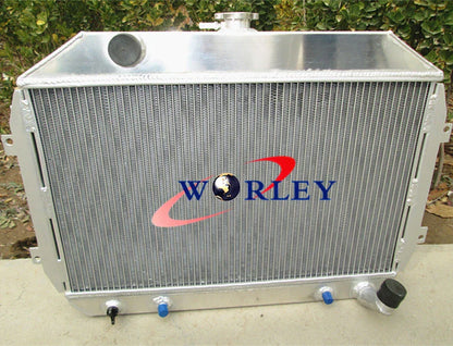 3ROW Aluminum Radiator + Fans for Nissan Fairlady Z S30 Datsun 240Z/260Z (1970-1978)