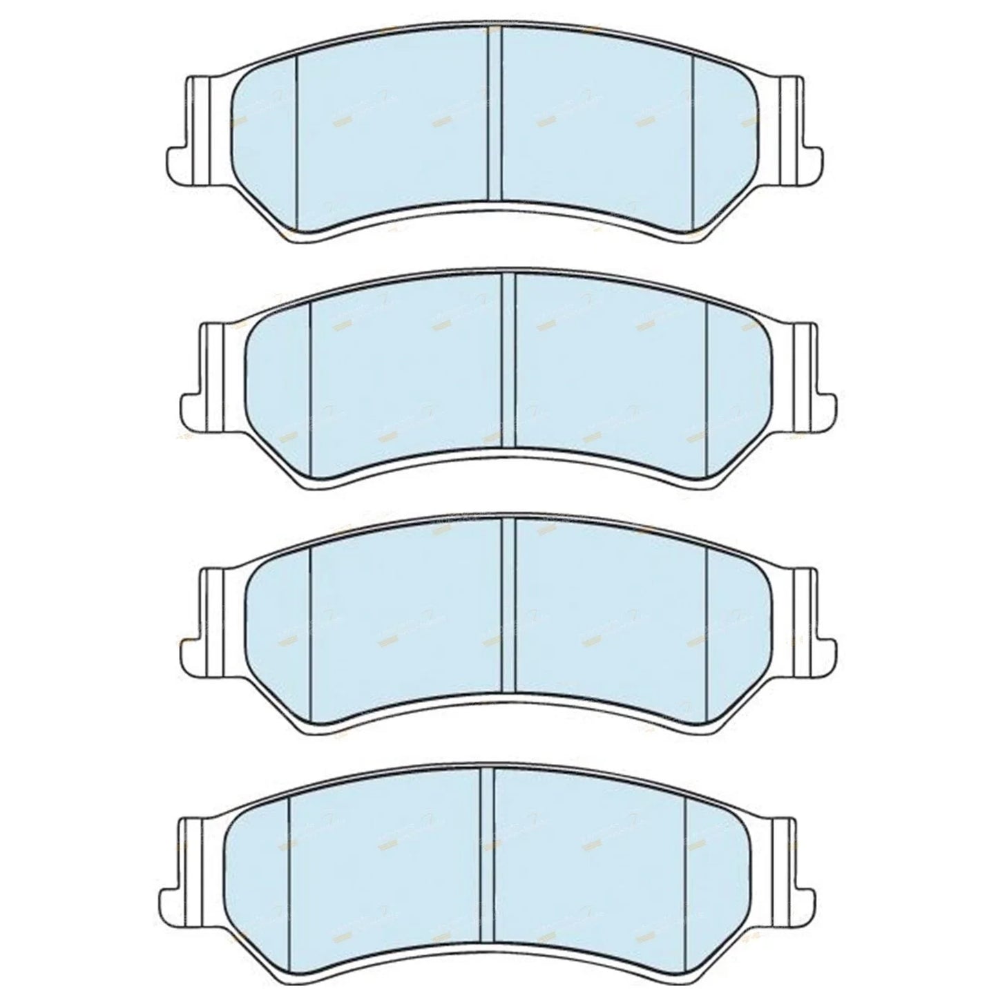 GCT Rear Disc Pad Set for Ford Falcon Fairlane Fairmont (2005 - 2014)