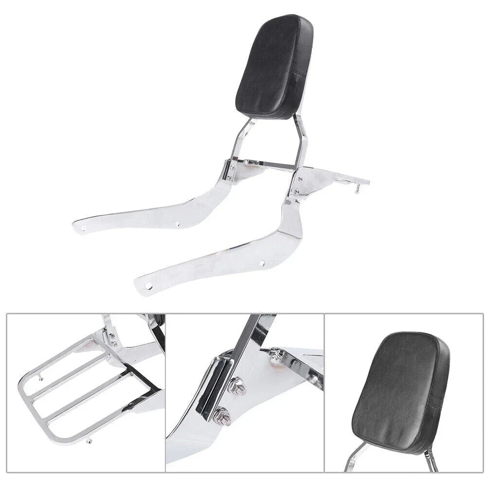Motor Backrest Sissy Bar Luggage Rack for Suzuki Volusia VL800 (2001-2004)