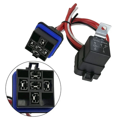 1 x 60A 12V Waterproof Auto Relay w/ Pigtail 5-Pin Heavy Duty for All Makes
