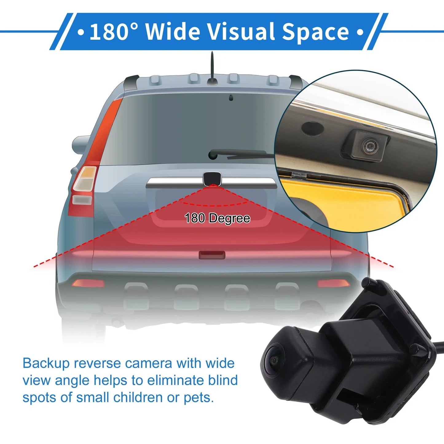 Rear View Camera 120-180° for Honda CR-V EX EX-L SE (2015)