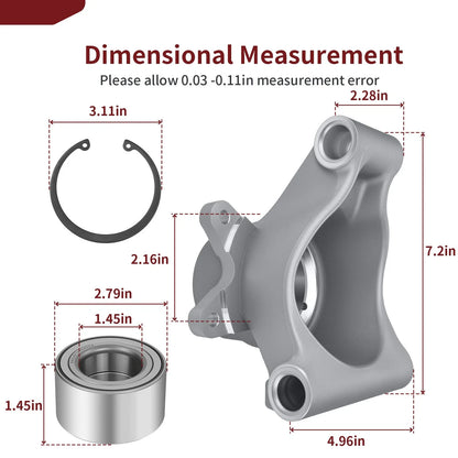 Left Wheel Carrier with Bearing for Polaris Sportsman X2 500 EFI (2006-2009)