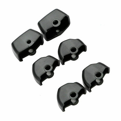 Black Hand Control Switch Button Covers for Harley Softail & Sportster