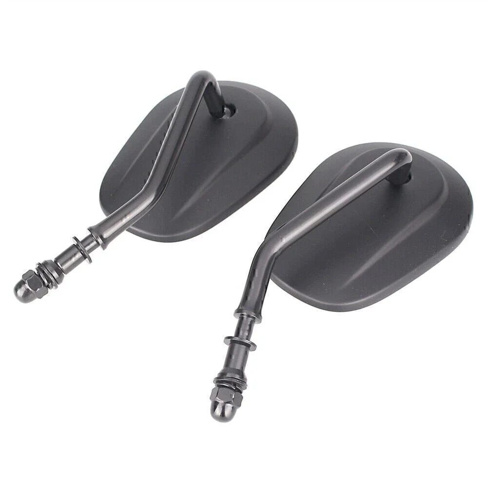 Oval Universal Motorcycle Rear View Side Mirrors for Street Bob FXDB (07-16)