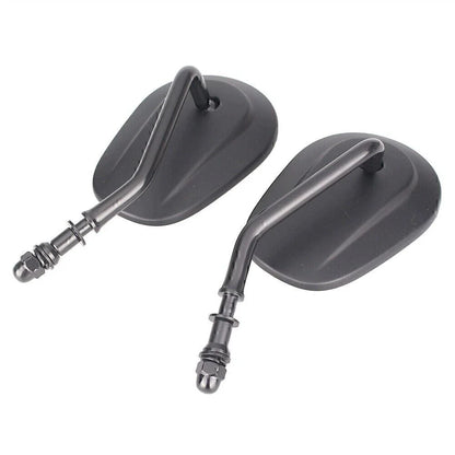 Oval Universal Motorcycle Rear View Side Mirrors for Street Bob FXDB (07-16)